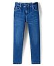 Pine Kids Denim Woven Full Length Washed Jeans - Navy Blue