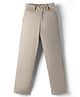 Primo Gino Cotton Elastane Woven Full Length Chino Straight Fit Solid Trouser - Beige