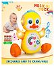 Fiddlerz Musical Duck Toy for Kids with Lights and Sound Flapping Wings Battery Operated Animal Dancing Toy for Toddlers Boys and Girls  (Battery Included) - Multicolor