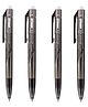Lineplus Balpoint Pen Abraxa 0.7mm Pack of 4Black