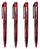 Lineplus Ballpoint Pen Abraxas 0.7mm Pack of 4 Red