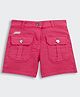 Barbie by Tiny Girl Solid Pocket Detailed Denim Shorts - Hot Pink