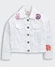 Barbie by Tiny Girl Mattel Featuring Full Sleeves Good Vibes Only & Barbie  Printed Jacket - Off White