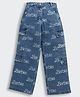 Barbie by Tiny Girl 100% Cotton Denim Brand Name Printed Jeans - Light Blue