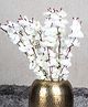 Voncasa Artificial Flower Plant, Cherry Blossom, Polyester, White, Set of 2