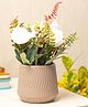 Voncasa Ivory Flowers with Pot