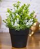 Voncasa White Artificial Potted Plant - Knitted