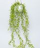 Voncasa Artificial Greenery Plastic Hanging Plant with White Pot -for Home Décor