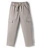 Pine Kids Cotton Elastane Woven Full Length Solid Color Trouser with Cargo Pockets - Beige