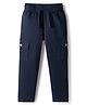 Pine Kids Woven Full Length Solid colour Trouser - Navy Blue