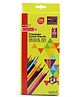 Camlin Triangualr Colour Pencils With Sharpener - 12 Shades