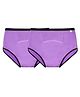 SuperBottoms Maxabsorb Bamboo Cotton Pack Of 2 Solid Stain Proof 8Hr Absorbent Period Panties - Lilac