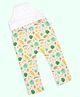 SuperBottoms Cotton Knit Floral & Leaves Printed Padded Diaper Pants - Cream