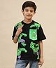 Kidsville Marvel Avengers Featuring Half sleeves Hulk Printed Tee - Black