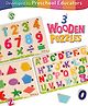 Intelliskills 3-in-1 Wooden Puzzle Tray Set for Kids | Alphabet, Numbers & Shapes | Montessori Educational Toy | Boosts Vocabulary & Recognition | For Gifting | BIS Certified | Educator Recommended