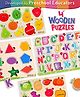 Intelliskills 4-in-1 Wooden Puzzle Tray Set for Kids |Fruits,Vegetables,Alphabet & Shapes |Montessori Educational Toy |Boosts Vocabulary & Recognition |For Gifting |BIS Certified |Educator Recommended