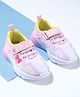 Cute Walk by Babyhug Velcro Closure Sneaker Shoes with Bow Patch - Pink