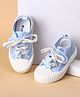 Cute Walk by Babyhug Casual Shoes with Velcro Closure & Teddy Applique - Blue