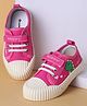 Cute Walk by Babyhug Casual Shoes with Velcro Closure & Dino Print - Fuchsia