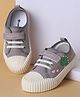 Cute Walk by Babyhug Casual Shoes with Velcro Closure & Dino Print - Grey