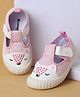 Cute Walk by Babyhug Casual Shoes with Velcro Closure & Animal Print - Pink