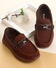 Cute Walk by Babyhug Slip On Solid Loafers - Brown