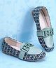 Pine Kids Slip On Ballerina with Applique with Monogram Print - Light Green