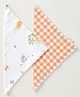 Aariro Organic Cotton Muslin Washcloth Wild Safari - White & Brown