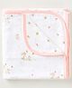 Aariro Organic Cotton Reversible Muslin Blanket Honey Bunny