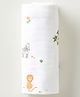 Aariro Organic Cotton Swaddle Safari Animals