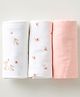 Aariro Organic Cotton Muslin Swaddle Honey Bunny (Set of 3)