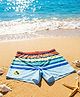 Yellow Bee Striped Swim Shorts - Multi Colour