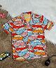 The Lion and the Fish Viscose Half Sleeves Car Printed Shirt - Multi Colour