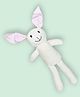 Tukkoo Baby Bunny Plush Toy Knitted Cotton - White