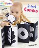 Intellibaby High Contrast Elephant Rattle & Flashcard Set for Toddlers | Boosts Sensory Play & Visual Development | Adorable Soft Animal | Paediatrician Approved | BIS Certified | Ideal For Gifting
