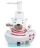 The little lookers Resin Hand Soap Dispenser Lotion Bottle Liquid Soap Dispenser White -100 ml