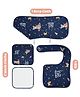 haus & kinder 100% Cotton and Baby Safe Bibs, Wash Cloth and Burp Cloth, Spacewalk
