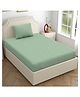 haus & kinder Cotton Jersey Single Fitted Bedsheet with 2 Pillow at 150 GSM, Pink