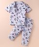 Smarty Boys Sinker Half Sleeves Printed Co-ords Night Suit - Blue