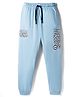 Smarty Boys Sinker Knit Full Length Lounge Pant With Text Print - Light Blue