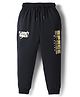 Smarty Boys Sinker Knit Full Length Lounge Pant with Space Mission Print - Navy Blue