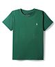 Pine Kids Cotton Knit Half Sleeves Solid Color T-Shirt - Dark Green