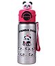 Little Surprise Box 3D Panda Stainless Steel Bottle Silver Pink - 550ml