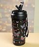Little Surprise Box Butterfly Print Stainless Steel Insulated Detox Bottle with Infuser attachment Black - 550ml