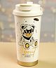 Little Surprise Box Ted Print Stainless Steel Insulated Detox Bottle with Infuser attachment White - 550 ml