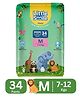 Little Smile Baby Pants Extra Absorb Diapers - Medium -34 Pieces - M (34 Pieces)