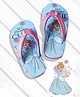 Pine Kids Disney Slip On Flip Flops With Cinderella Print - Light Blue