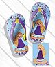 Pine Kids Disney Slip On Flip Flops With Rapunzel Print - Light Blue