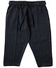 Snowflakes Cotton Solid Trousers - Charcoal Grey