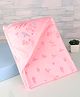 Zero Interlock Knit Hooded Towel With Animal Print L 80.5 x B 80 cm - Peach